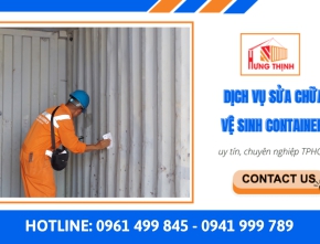 Dịch vụ sửa chữa, vệ sinh container uy tín, chuyên nghiệp tại TPHCM