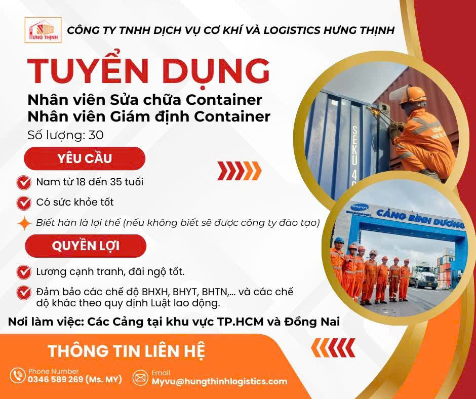 Hưng Thịnh Logistics Tuyển Dụng